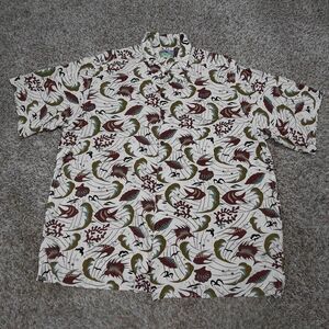 Vintage Reyn Spooner Hawaiian Camp Shirt Mens 2XL XXL Rayon Made in Hawaii Beach